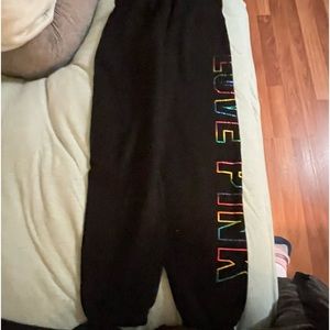 Pink Victoria Secret Bling Joggers
